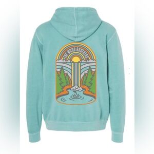 “The Wood Brothers” Band Merch Hoodie in “Waterfall” Design